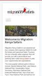 Mobile Screenshot of migrationkenyasafaris.com